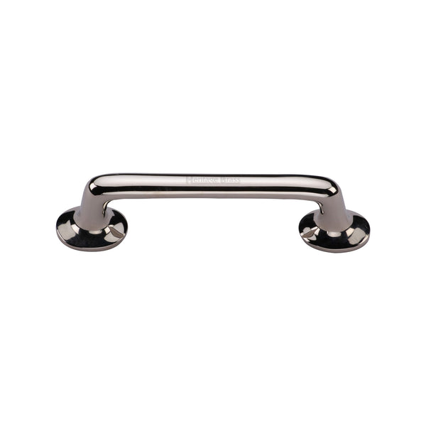 Heritage Brass Cabinet Pull Traditional Design 96mm CTC Polished Nickel Finish - C0376 96-PNF - Choice Handles