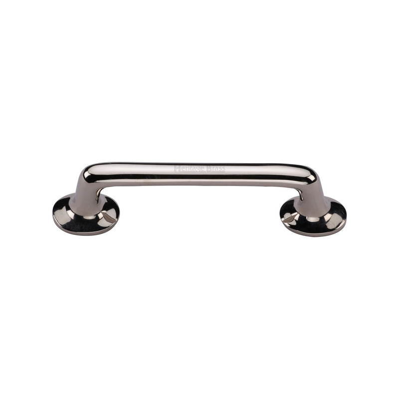 Heritage Brass Cabinet Pull Traditional Design 96mm CTC Polished Nickel Finish - C0376 96-PNF - Choice Handles
