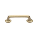 Heritage Brass Cabinet Pull Traditional Design 96mm CTC Satin Brass Finish - C0376 96-SB - Choice Handles