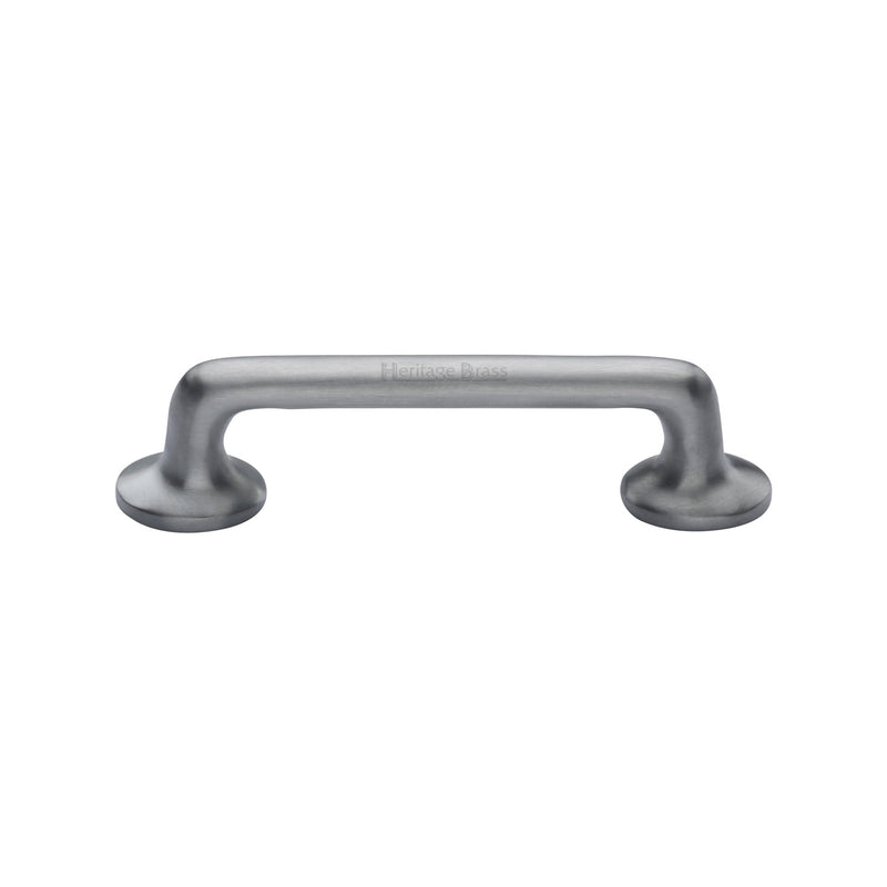 Heritage Brass Cabinet Pull Traditional Design 96mm Satin Chrome finish - C0376 96-SC - Choice Handles