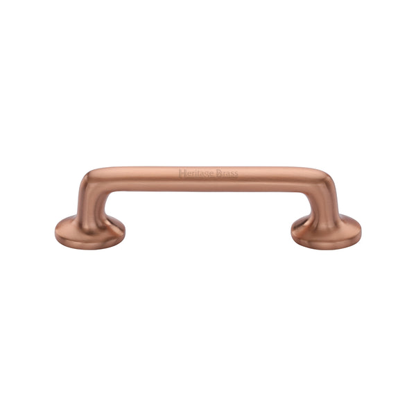 Heritage Brass Cabinet Pull Traditional Design 96mm CTC Satin Rose Gold Finish - C0376 96-SRG - Choice Handles
