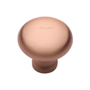 Timeless Elegance and Unrivaled QualityHeritage Brass Cabinet Knob Mushroom Design 32mm Satin Rose Gold finish - C113 32-SRG - Choice Handles