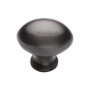 Heritage Brass Cabinet Knob Oval Design 32mm Matt Bronze finish - C114 32-MB - Choice Handles