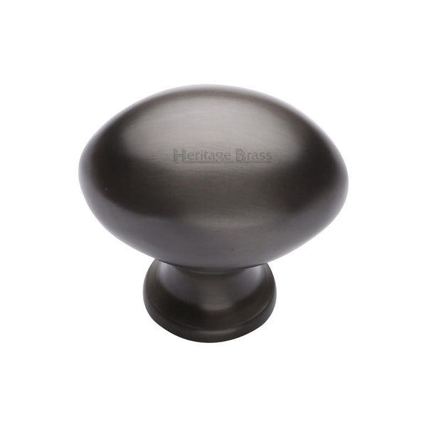 Heritage Brass Cabinet Knob Oval Design 32mm Matt Bronze finish - C114 32-MB - Choice Handles