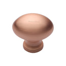 Heritage Brass Cabinet Knob Oval Design 32mm Satin Rose Gold finish - C114 32-SRG - Choice Handles