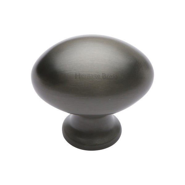 Heritage Brass Cabinet Knob Oval Design 38mm Matt Bronze finish - C114 38-MB - Choice Handles