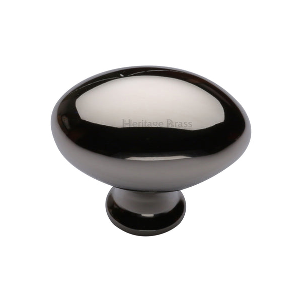 Heritage Brass Cabinet Knob Oval Design 38mm Polished Nickel - C114 38-PNF - Choice Handles
