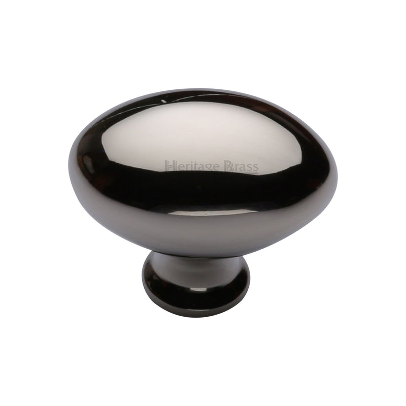 Heritage Brass Cabinet Knob Oval Design 38mm Polished Nickel - C114 38-PNF - Choice Handles