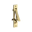 Pocket Door Edge Pull Polished Brass finish - C1165-PB - Choice Handles