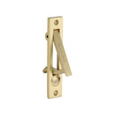 Pocket Door Edge Pull Satin Brass finish - C1165-SB - Choice Handles