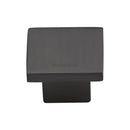 Heritage Brass Cabinet Knob Classic Square Design 32mm Matt Bronze finish - C1254 32-MB - Choice Handles
