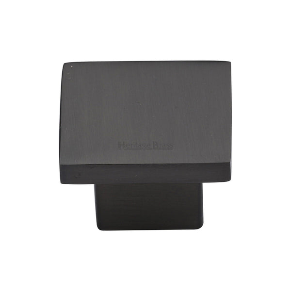 Heritage Brass Cabinet Knob Classic Square Design 32mm Matt Bronze finish - C1254 32-MB - Choice Handles