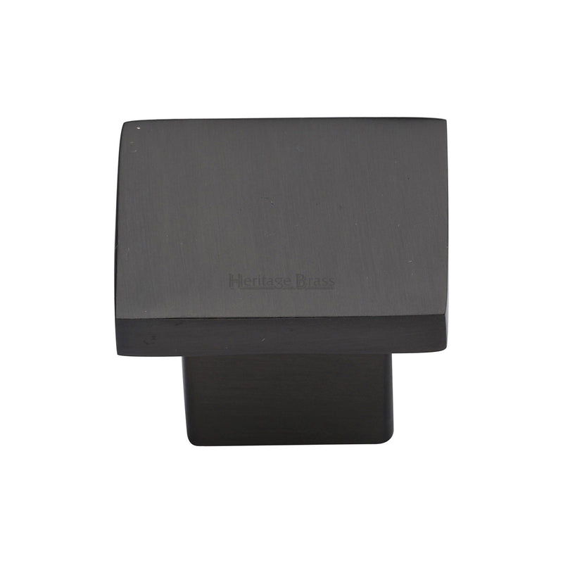 Heritage Brass Cabinet Knob Classic Square Design 32mm Matt Bronze finish - C1254 32-MB - Choice Handles
