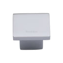 Heritage Brass Cabinet Knob Classic Square Design 32mm Polished Chrome finish - C1254 32-PC - Choice Handles