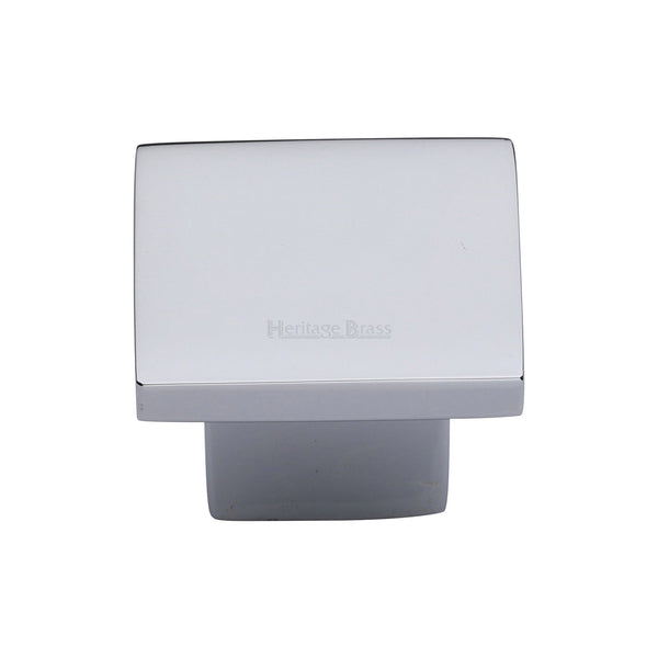 Heritage Brass Cabinet Knob Classic Square Design 32mm Polished Chrome finish - C1254 32-PC - Choice Handles