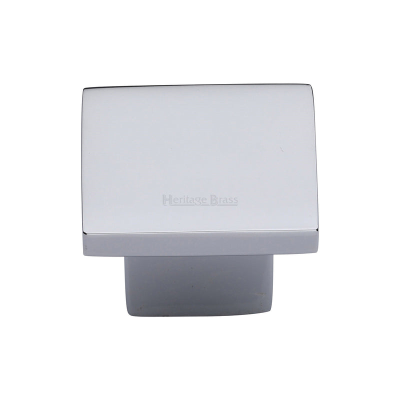 Heritage Brass Cabinet Knob Classic Square Design 32mm Polished Chrome finish - C1254 32-PC - Choice Handles