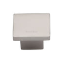 Heritage Brass Cabinet Knob Classic Square Design 32mm Polished Nickel - C1254 32-PNF - Choice Handles