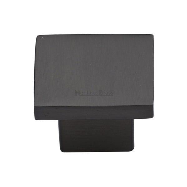 Heritage Brass Cabinet Knob Classic Square Design 40mm Matt Bronze finish - C1254 40-MB - Choice Handles