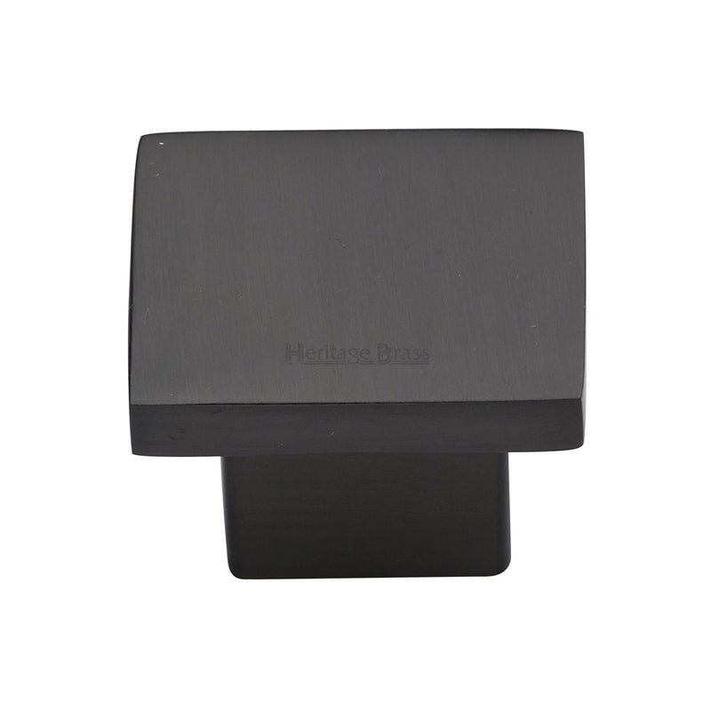 Heritage Brass Cabinet Knob Classic Square Design 40mm Matt Bronze finish - C1254 40-MB - Choice Handles