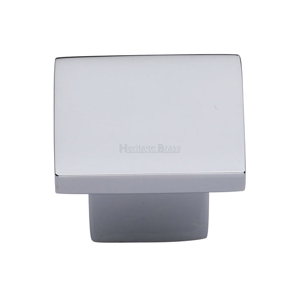 Heritage Brass Cabinet Knob Classic Square Design 40mm Polished Chrome finish - C1254 40-PC - Choice Handles
