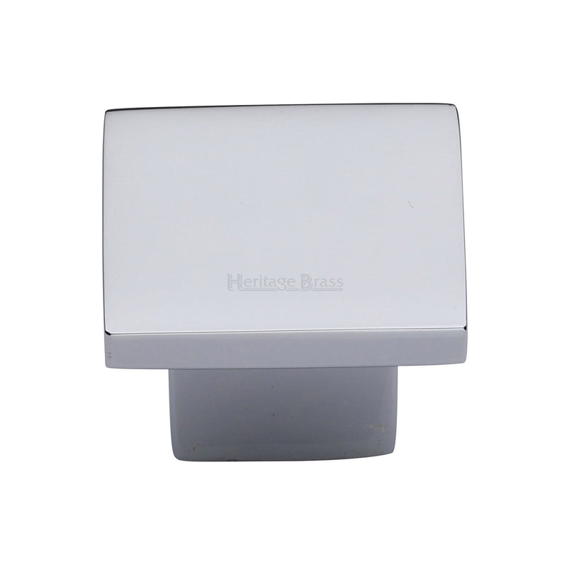 Heritage Brass Cabinet Knob Classic Square Design 40mm Polished Chrome finish - C1254 40-PC - Choice Handles