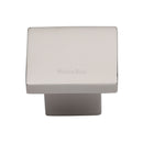 Heritage Brass Cabinet Knob Classic Square Design 40mm Polished Nickel - C1254 40-PNF - Choice Handles