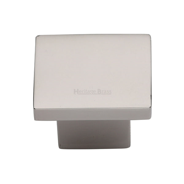 Heritage Brass Cabinet Knob Classic Square Design 40mm Polished Nickel - C1254 40-PNF - Choice Handles