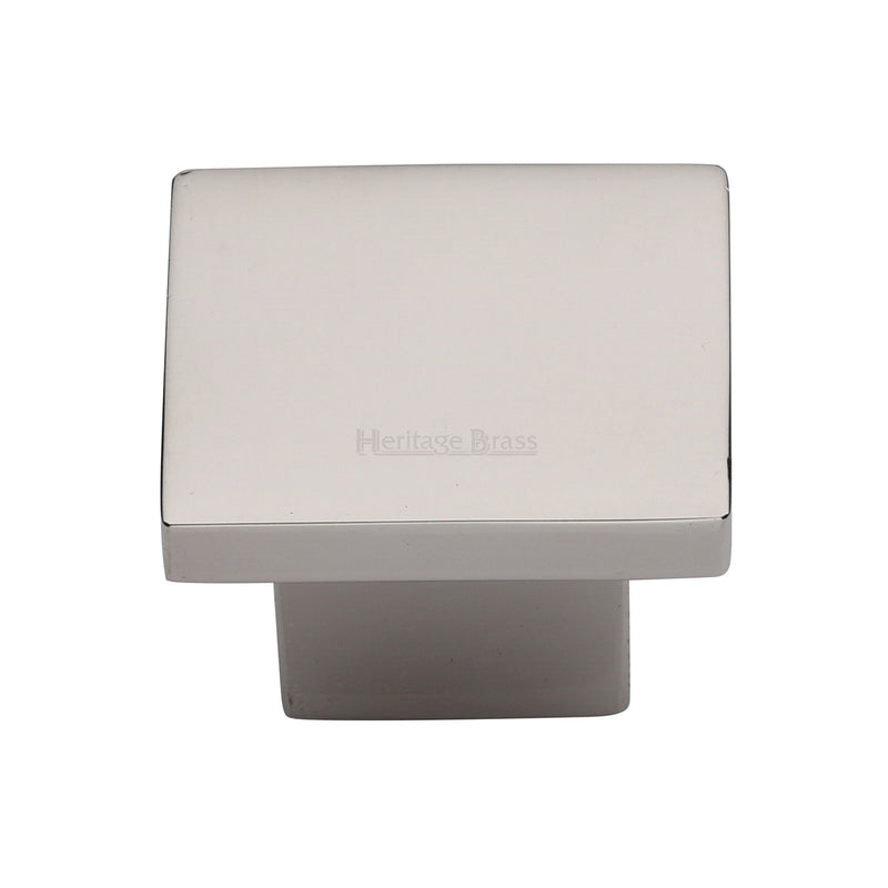 Heritage Brass Cabinet Knob Classic Square Design 40mm Polished Nickel - C1254 40-PNF - Choice Handles