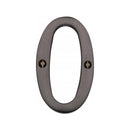 Heritage Brass Numeral 0 Face Fix 76mm (3") Matt Bronze finish - C1560 0-MB - Choice Handles