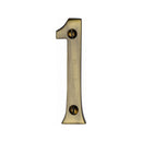 Heritage Brass Numeral 1 Face Fix 76mm (3") Antique finish - C1560 1-AT - Choice Handles