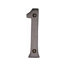 Heritage Brass Numeral 1 Face Fix 76mm (3") Matt Bronze finish - C1560 1-MB - Choice Handles