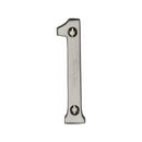 Heritage Brass Numeral 1 Face Fix 76mm (3") Satin Nickel finish - C1560 1-SN - Choice Handles