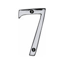 Heritage Brass Numeral 7 Face Fix 76mm (3") Polished Chrome finish - C1560 7-PC - Choice Handles
