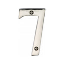 Heritage Brass Numeral 7 Face Fix 76mm (3") Polished Nickel finish - C1560 7-PNF - Choice Handles