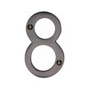 Heritage Brass Numeral 8 Face Fix 76mm (3") Matt Bronze finish - C1560 8-MB - Choice Handles