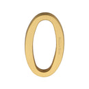 Heritage Brass Numeral 0 Concealed Fix 76mm (3") Satin Brass finish - C1564 0-SB - Choice Handles