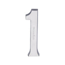 Heritage Brass Numeral 1 Concealed Fix 76mm (3") Satin Chrome finish - C1564 1-SC - Choice Handles