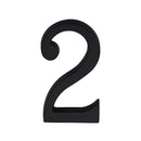 Heritage Brass Numeral 2 Concealed Fix 76mm (3") Matt Black - C1564 2-BKMT - Choice Handles