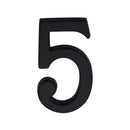Heritage Brass Numeral 5 Concealed Fix 76mm (3") Matt Black - C1564 5-BKMT - Choice Handles