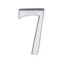 Heritage Brass Numeral 7 Concealed Fix 76mm (3") Polished Chrome finish - C1564 7-PC - Choice Handles
