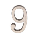 Heritage Brass Numeral 9 Concealed Fix 76mm (3) Satin Nickel finish
 - C1564 9-SN - Choice Handles