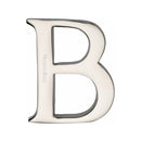 Heritage Brass Alphabet B Pin Fix 51mm (2") Polished Nickel Finish - C1565 2 B-PNF - Choice Handles