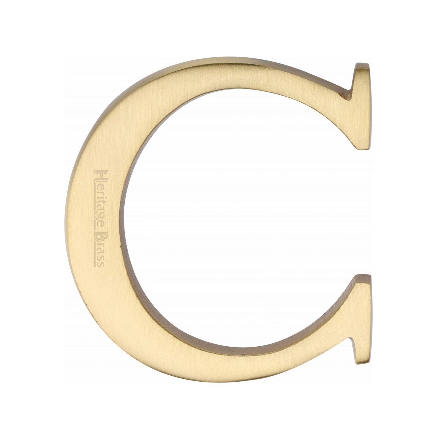 Pin Fix Lettering Heritage Brass Alphabet C Pin Fix 51mm (2