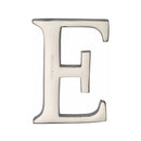 Heritage Brass Alphabet E Pin Fix 51mm (2") Polished Nickel Finish - C1565 2 E-PNF - Choice Handles