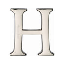 Heritage Brass Alphabet H Pin Fix 51mm (2") Polished Nickel Finish - C1565 2 H-PNF - Choice Handles