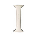 Heritage Brass Alphabet I Pin Fix 51mm (2") Polished Nickel Finish - C1565 2 I-PNF - Choice Handles