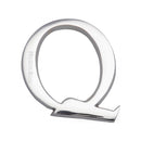 Heritage Brass Alphabet Q Rear Fix 51mm (2") Polished Chrome finish - C1565 2 Q-PC - Choice Handles