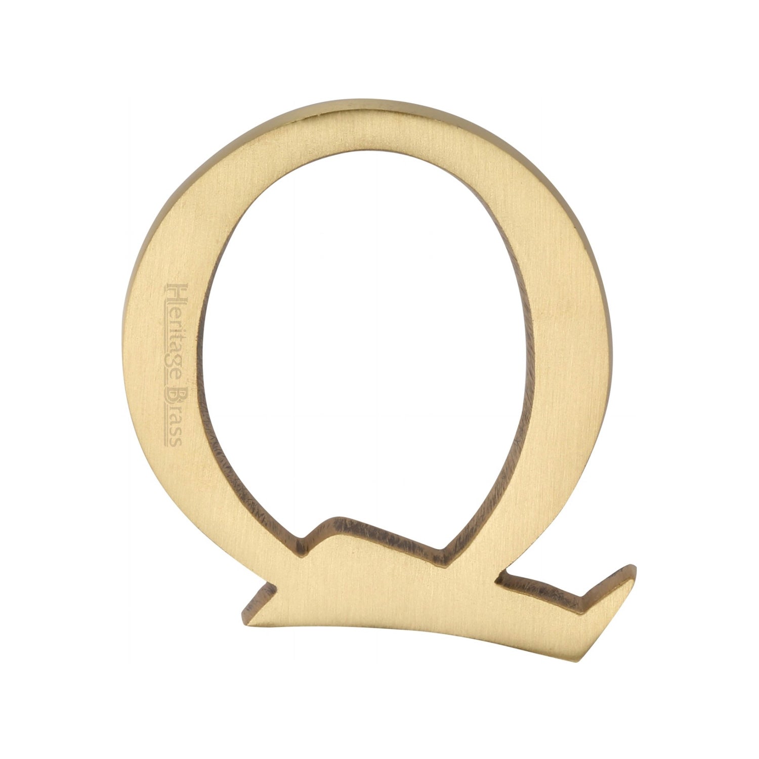 Pin Fix Lettering Heritage Brass Alphabet Q Pin Fix 51mm (2