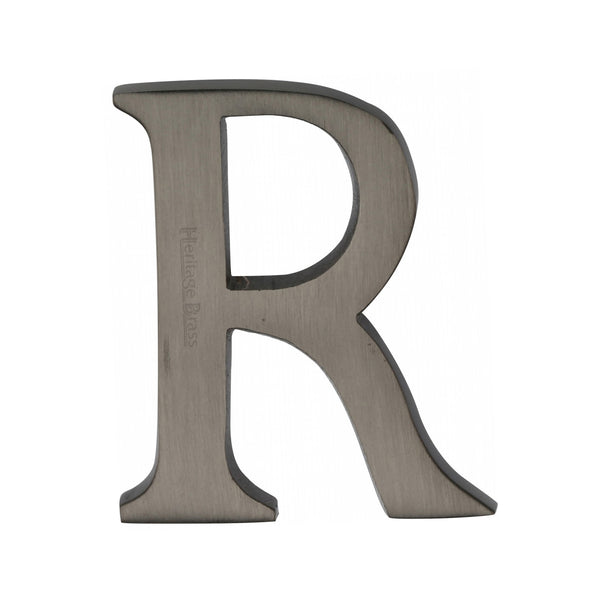 Heritage Brass Alphabet R Pin Fix 51mm (2") Matt Bronze Finish - C1565 2 R-MB - Choice Handles