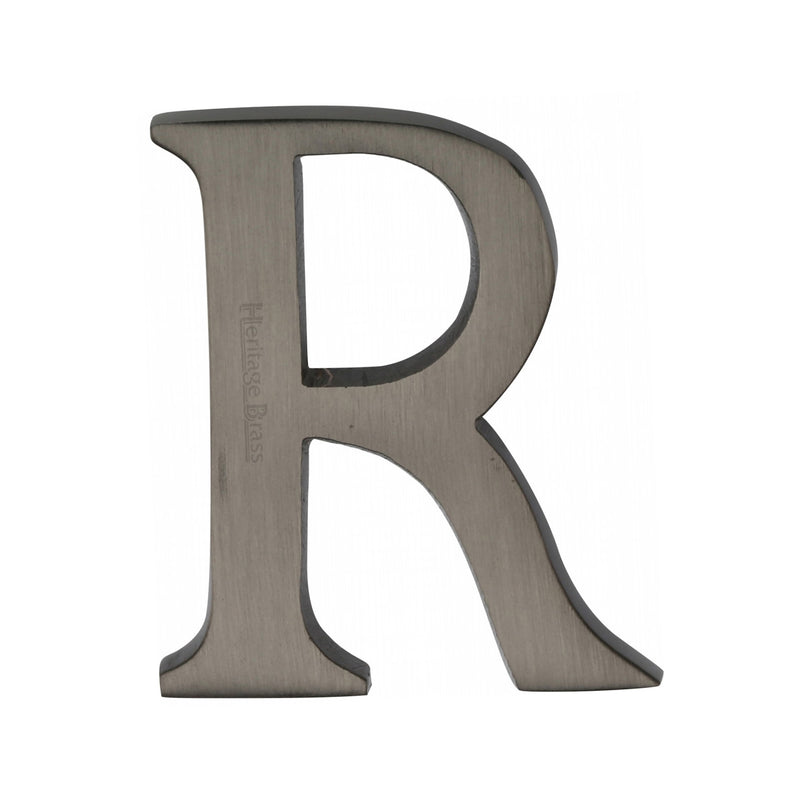 Heritage Brass Alphabet R Pin Fix 51mm (2") Matt Bronze Finish - C1565 2 R-MB - Choice Handles